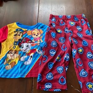 Paw Patrol size 2T pajamas